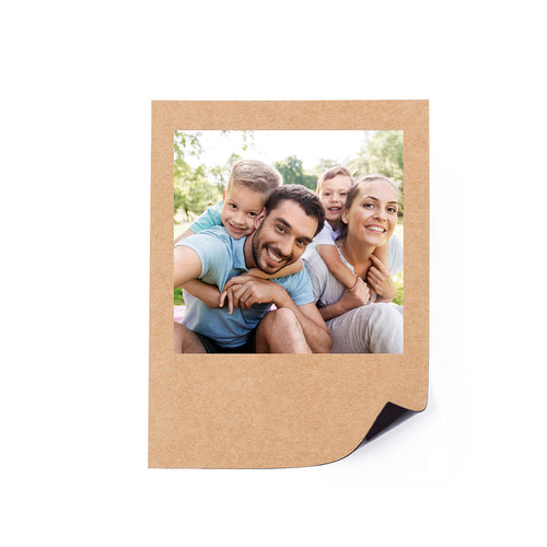 Aimant porte-photos en carton recyclé de 185g/m2, pour photos au format 8,5x9 cm - Tunip Personnalise