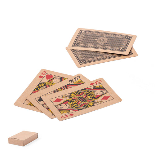 Jeu de cartes français de la ligne Nature, en carton recyclé résistant - Trebol Personnalise