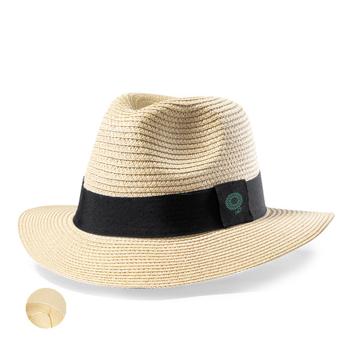 Chapeau à large bord de haute qualité en matière synthétique, avec une finition naturelle - Teilor Personnalise