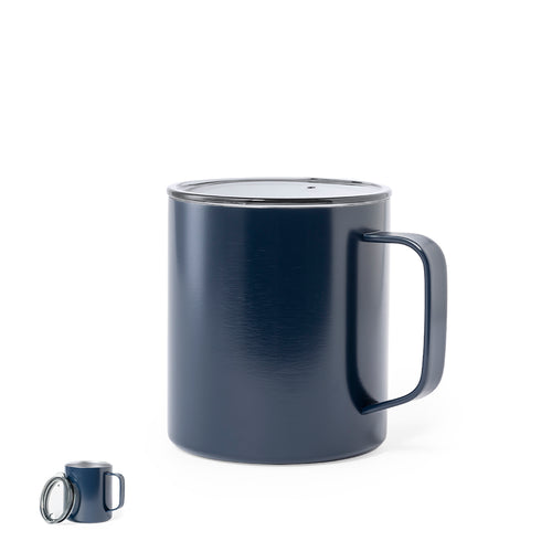 Mug thermique en acier inoxydable, avec double paroi et isolation en cuivre sous vide, qui permet de maintenir la chaleur et le froid plus longtemps, atteignant respectivement 8 et 24 heures - Hanna Personnalise