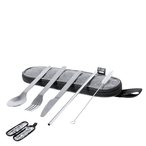 Ensemble de couverts réutilisables en acier inoxydable résistant et durable - Tailung Personnalise