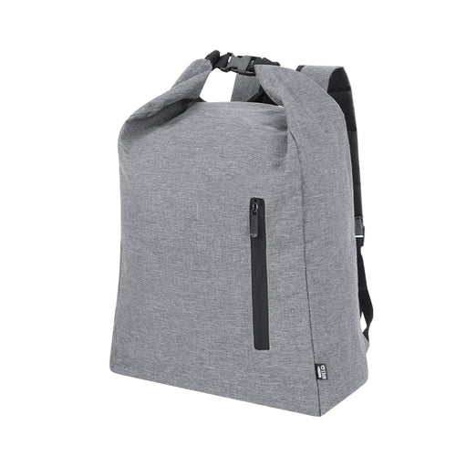 Sac à dos de la ligne Nature en RPET 300D résistant, fabriqué à partir de plastique recyclé, afin de favoriser la réutilisation des déchets plastiques et de contribuer à la durabilité de la planète - Sherpak Personnalise