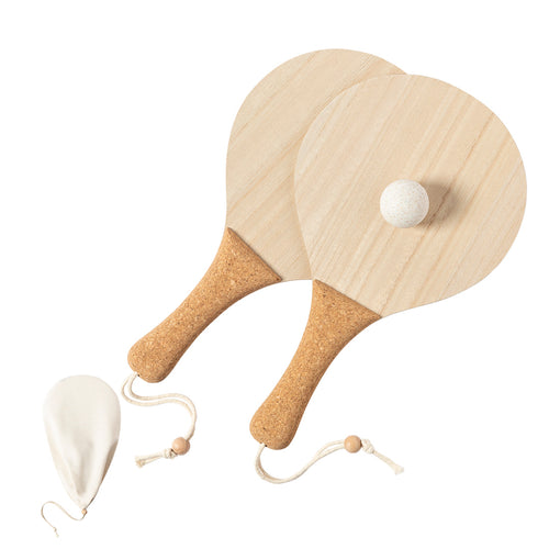 Paire de raquettes de plage de la ligne de nature - Bubbak Personnalise