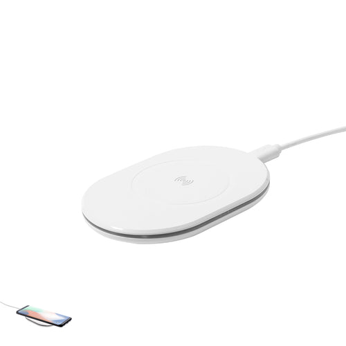 Chargeur sans fil 10W de la ligne nature, avec un design ovale pratique - Zosmal RCS Personnalise