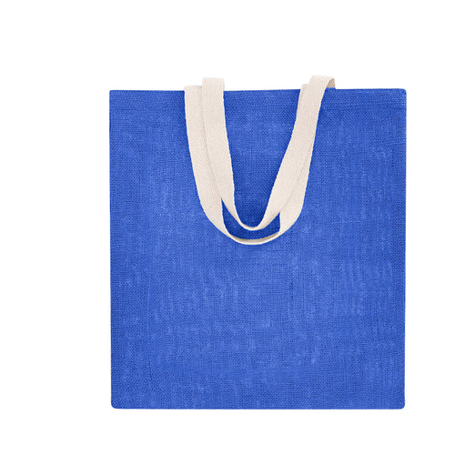 Sac en combinaison résistante de corps en jute de 240g/m2 et poignées en coton dans un ton naturel - Brios Personnalise