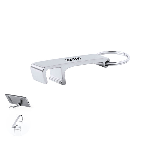 Porte-clés pour smartphone et tablette en finition mate aluminium, spécialement conçu pour le marquage laser - Delfis Personnalise