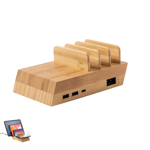 Station de charge sans fil, multi-appareils et charge 10W, capable de charger simultanément jusqu’à 4 appareils - Lupint Personnalise