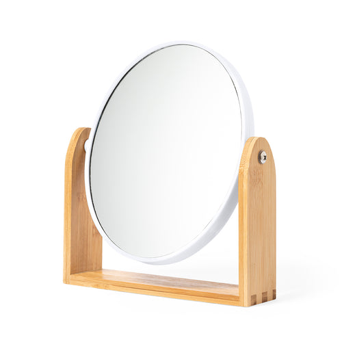 Miroir de bureau de la ligne Nature en bambou - Rinoco Personnalise