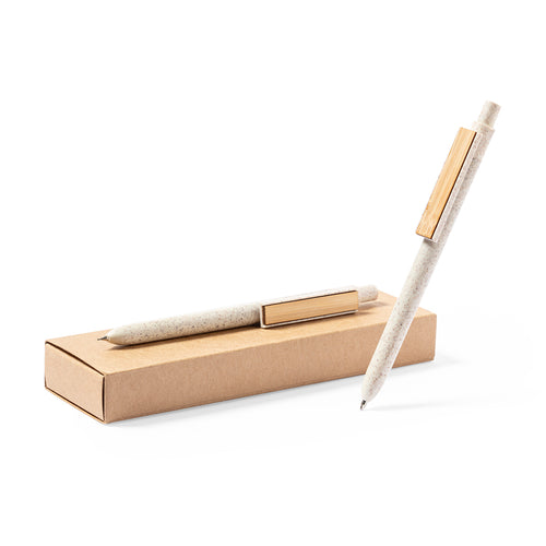 Ensemble de stylos et porte-mines de ligne nature - Bruneok Personnalise