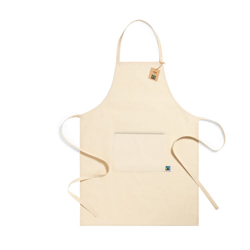 Tablier de la ligne Nature, en coton de 180g/m2 dans un ton naturel - Zowi Fairtrade Personnalise