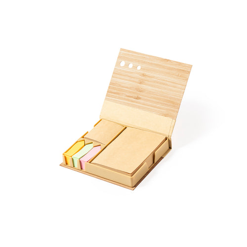 Porte-note de la ligne Nature avec couvercles en bambou - Kokil Personnalise