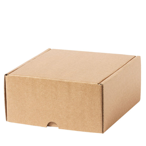 Boîte de présentation taille S, fabriquée en carton ondulé avec finition kraft - Ciril Personnalise