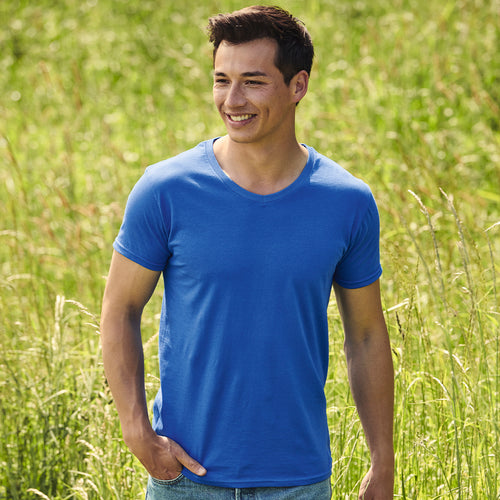 T-shirt pour adulte en couleur V-Neck de Fruit Of The Loom - Iconic V-Neck Personnalise