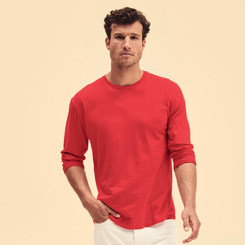 T-shirt pour adultes Long Sleeve de Fruit Of The Loom Iconic - Iconic Long Sleeve T Personnalise
