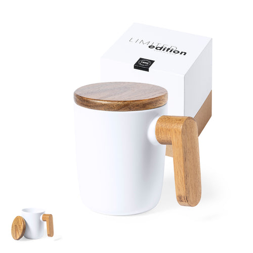 Tasse AA avec des détails en bois naturel Limited Edition - Haruncal Personnalise