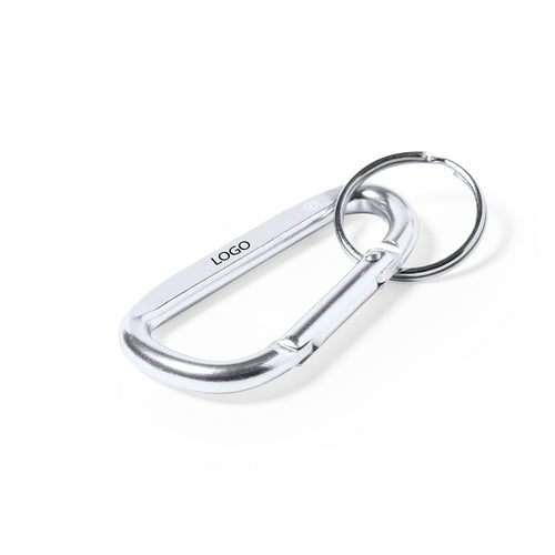 Mousqueton en aluminium recyclé finition argent - Galinex Personnalise