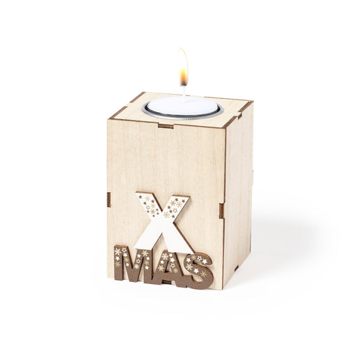Bougie parfumée de Noël de la ligne nature et en bois - Jorin Personnalise