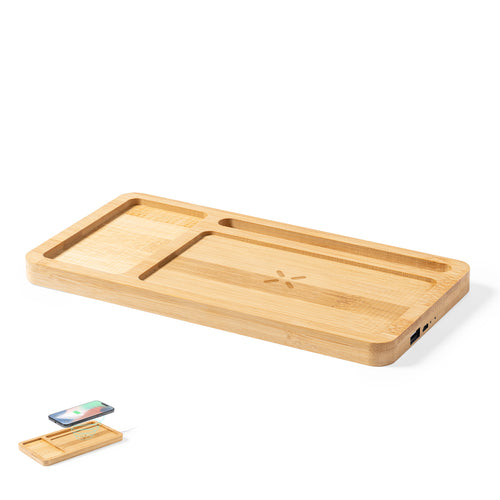 Chargeur organiseur sans fil Nature Line 15W - Golbar Personnalise