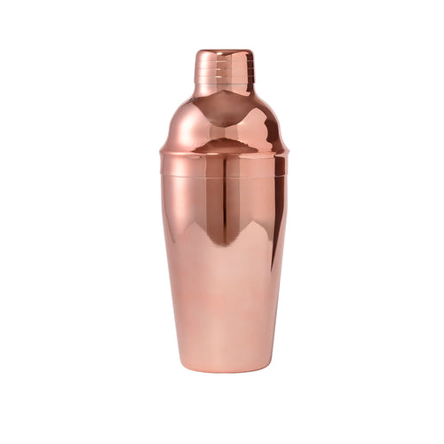 Shaker à cocktail d'une capacité de 550 ml en acier inoxydable et revêtement extérieur en cuivre galvanisé - Hamberly Personnalise