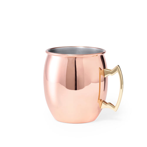 Mug d'une capacité de 500 ml en acier inoxydable avec revêtement extérieur en cuivre galvanisé - Keynes Personnalise