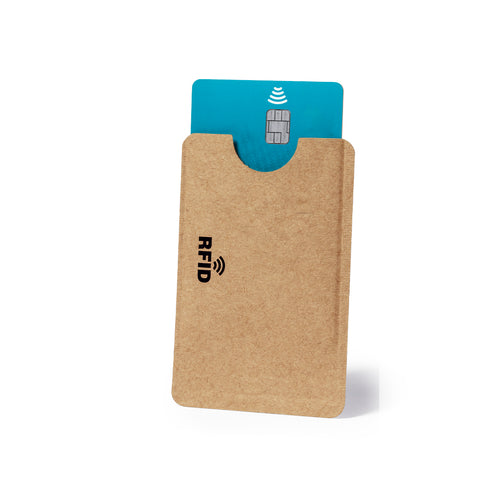 Porte-cartes de la ligne Nature en papier recyclé avec intérieur en aluminium - Blakbal Personnalise