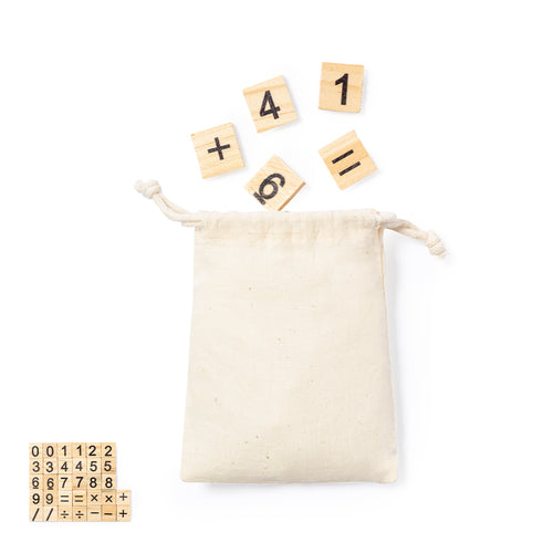 Jeu de calcul en bois de pin naturel résistant - Mates Personnalise
