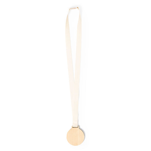Médaille ligne nature en bois naturel - Guster Personnalise