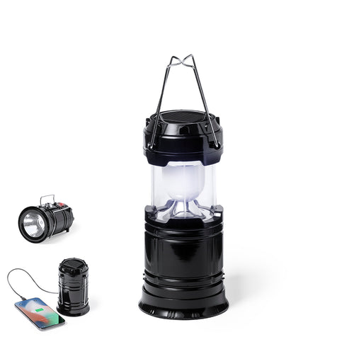 Lampe multifonctionnelle à énergie solaire avec batterie auxiliaire intégrée de 1 200 mAh et lampe de poche - Mufar Personnalise
