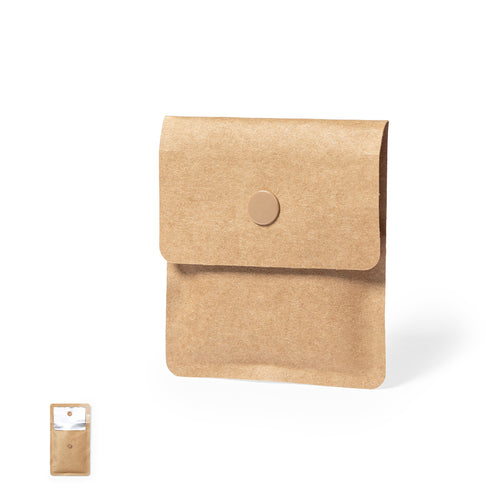 Cendrier de poche de la ligne Nature, avec extérieur en papier recyclé laminé et intérieur en aluminium ignifuge - Flament Personnalise