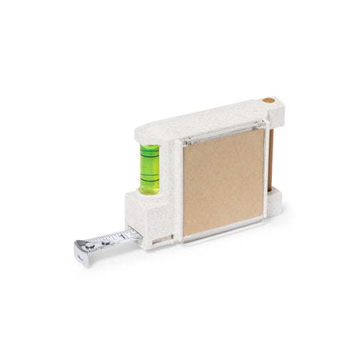 Mètre ruban multifonction nature line 3 m, avec boîtier en canne de blé - Sanwel 3m Personnalise