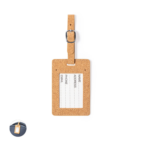 Identifiant pour les valises de la ligne nature en liège naturel - Dastin Personnalise