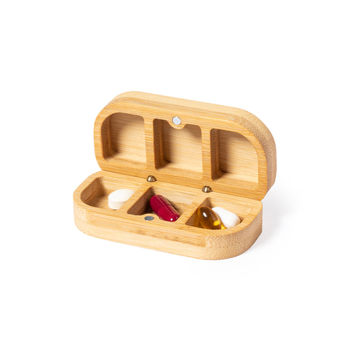 Pilulier de la ligne Nature en bambou - Pensol Personnalise