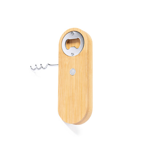Ouvre-bouchon magnétique original de la ligne nature, en bambou résistant - Perring Personnalise