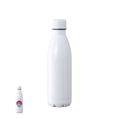 Bidon thermique d'une capacité de 500 ml, fabriqué en acier inoxydable à double paroi et spécialement conçu pour le marquage en sublimation - Varn Personnalise