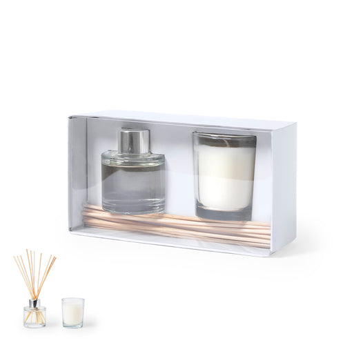 Ensemble aromatique avec diffuseur et bougie - Hanks Personnalise