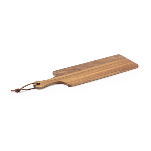 Table de découpe et de présentation en bois naturel - Janet Personnalise