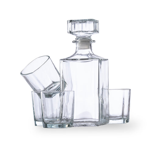 Service à whisky au design sobre et en verre - Rockwel Personnalise