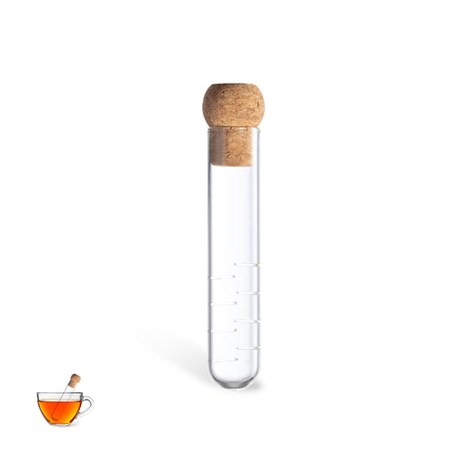 Infuseur en verre, avec un bouchon en liège naturel - Hanay Personnalise