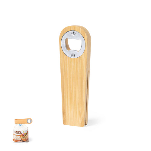 Ouvre-porte magnétique original de la ligne nature, en bambou résistant - Nadim Personnalise