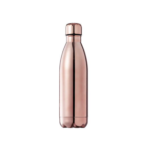 Bouteille d'une capacité de 790 ml, fabriquée en acier inoxydable avec un revêtement extérieur en cuivre galvanisé - Adbel Personnalise
