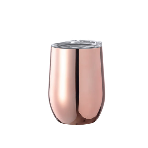 Verre thermique en acier inox à double paroi et 350ml de capacité, avec revêtement extérieur en cuivre galvanisé - Duglas Personnalise