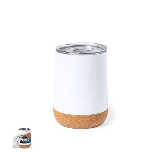 Verre thermique en acier inox à double paroi et 330ml de capacité - Barker Personnalise
