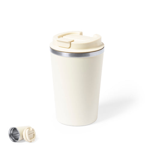 Verre thermique en acier inox à double paroi et 350ml de capacité de couleur mate - Vicuit Personnalise