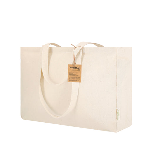Sac de la ligne nature, fabriqué en coton recyclé de grammage élevé (240 g/m²) - Framos Personnalise