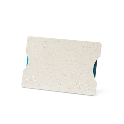 Porte-cartes ligne nature en canne de blé - Buguet Personnalise