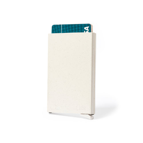 Porte-cartes ligne nature en canne de blé - Faxol Personnalise