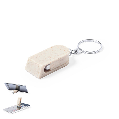 Porte-clés porte-smartphone ligne Nature, en canne de blé - Peix Personnalise