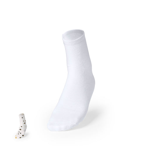 Paire de chaussettes en polyester blanc et spécialement conçues pour le marquage par sublimation - Piodox Personnalise