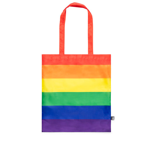 Sac arc-en-ciel multicolore, en RPET 210T - Rubiros Personnalise