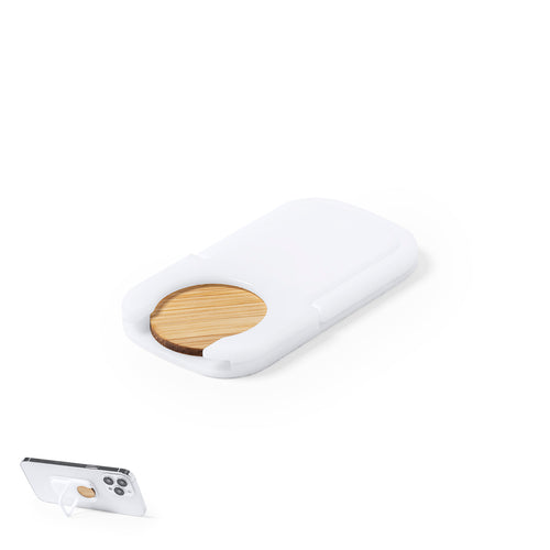 Support multifonction pour smartphone, avec monnayeur pour caddie intégré et support anneau/pliable - Farti Personnalise